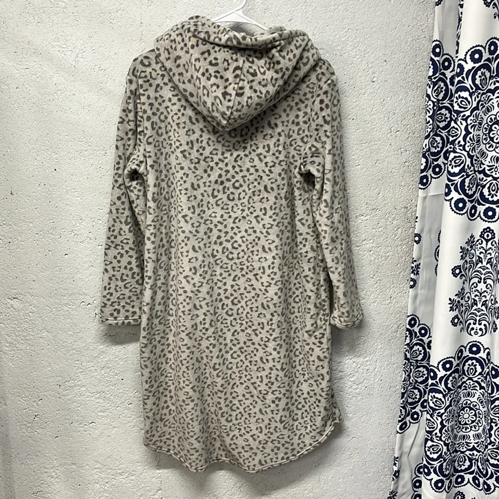 32 Degrees HEAT Sz Small/Medium Animal Print Sleepwear Midi Dress w/Pocket